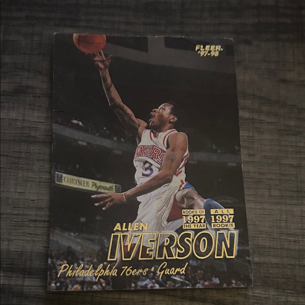 Allen Iverson Fleer 1997-98 Basketball Card